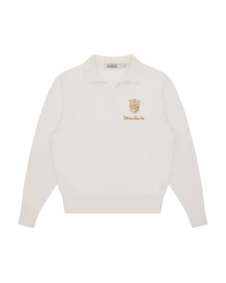 Clubhouse knitted collared jumper