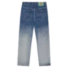 Fade out running dog double scoop denim pants
