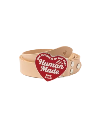 Heart leather belt