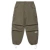 Nylon wide cargo pants