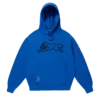 Overdyed hoodie running dog