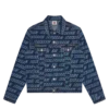 Repeat logo denim trucker jacket
