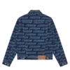 Repeat logo denim trucker jacket