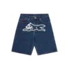 Running dog denim shorts