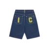 Running dog denim shorts