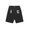 Running dog denim shorts