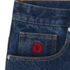 Running dog denim shorts