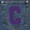 Running dog denim shorts