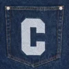 Running dog denim shorts