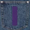 Running dog denim shorts