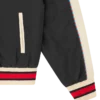 Running dog satin bomber jacket