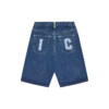 Running dog triple scoop denim shorts