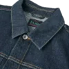 Seagull print & emb. denim jacket