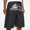 Selvedge running dog denim carpenter short