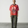 Womens cherry football jersey
