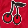 Womens cherry football jersey