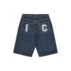 Womens houndstooth running dog jorts