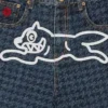 Womens houndstooth running dog jorts