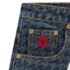 Womens houndstooth running dog jorts