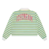 Womens popsicle striped cropped rugby shirt